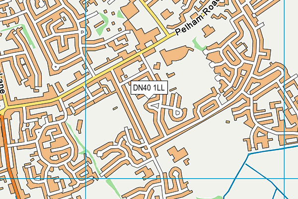 DN40 1LL map - OS VectorMap District (Ordnance Survey)