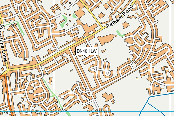 DN40 1LW map - OS VectorMap District (Ordnance Survey)