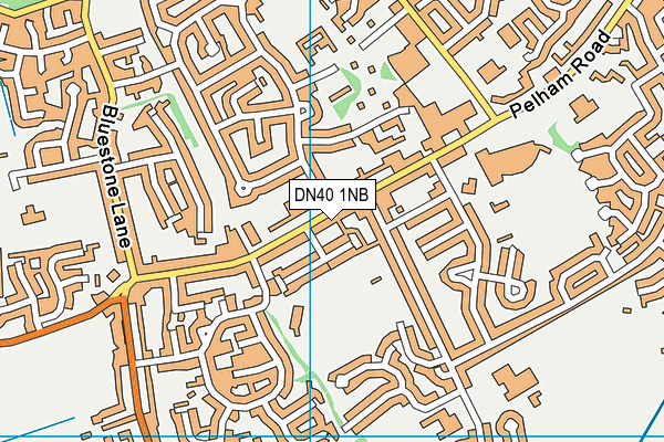 DN40 1NB map - OS VectorMap District (Ordnance Survey)