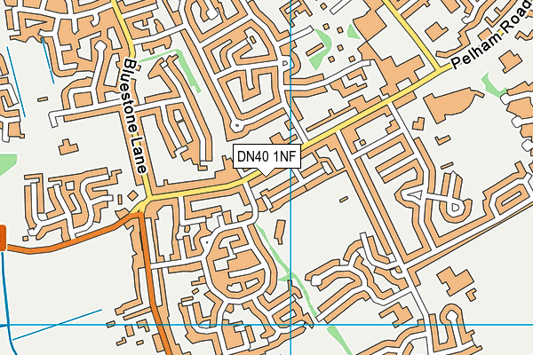 DN40 1NF map - OS VectorMap District (Ordnance Survey)