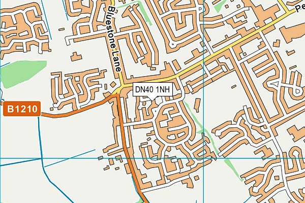 DN40 1NH map - OS VectorMap District (Ordnance Survey)
