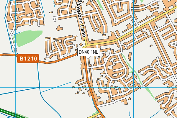 DN40 1NL map - OS VectorMap District (Ordnance Survey)