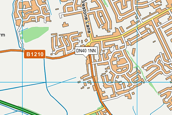 DN40 1NN map - OS VectorMap District (Ordnance Survey)