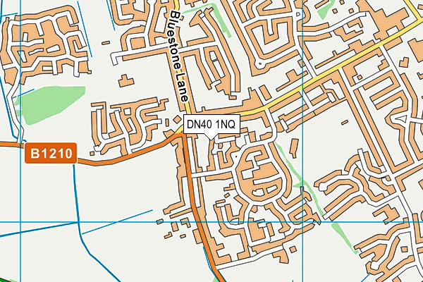 DN40 1NQ map - OS VectorMap District (Ordnance Survey)