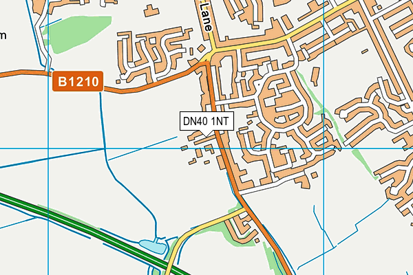 DN40 1NT map - OS VectorMap District (Ordnance Survey)