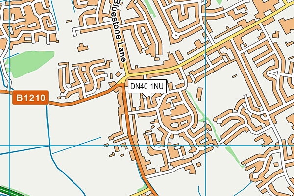 DN40 1NU map - OS VectorMap District (Ordnance Survey)