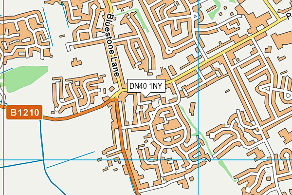 DN40 1NY map - OS VectorMap District (Ordnance Survey)