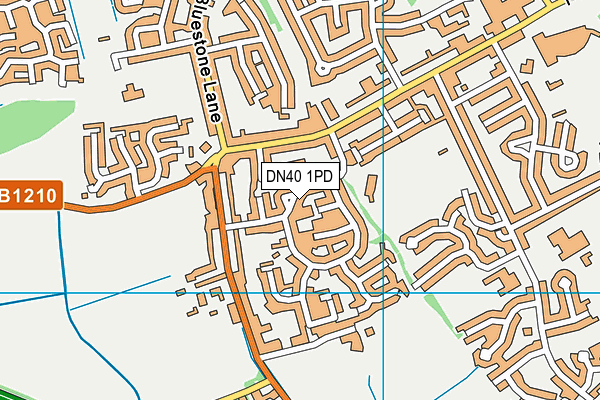 DN40 1PD map - OS VectorMap District (Ordnance Survey)
