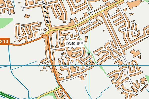 DN40 1PP map - OS VectorMap District (Ordnance Survey)