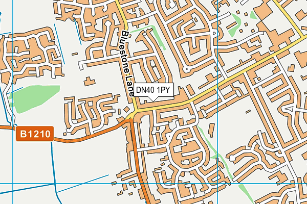 DN40 1PY map - OS VectorMap District (Ordnance Survey)