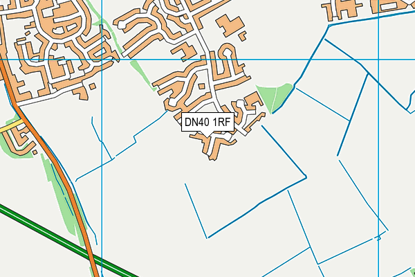 DN40 1RF map - OS VectorMap District (Ordnance Survey)