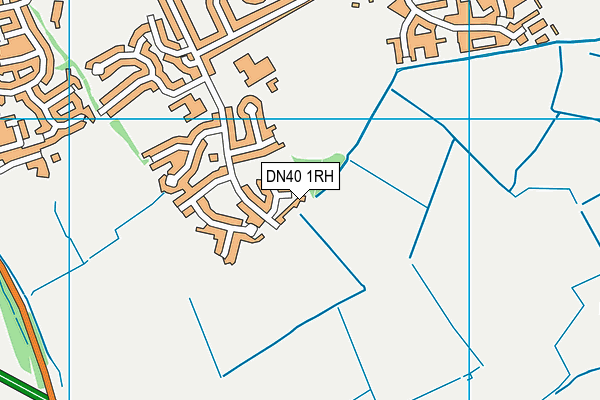 DN40 1RH map - OS VectorMap District (Ordnance Survey)