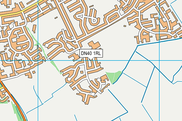 DN40 1RL map - OS VectorMap District (Ordnance Survey)