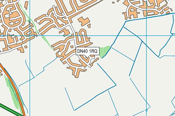 DN40 1RQ map - OS VectorMap District (Ordnance Survey)