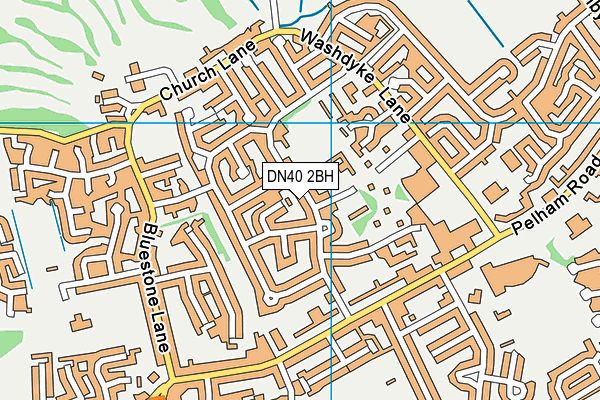 DN40 2BH map - OS VectorMap District (Ordnance Survey)