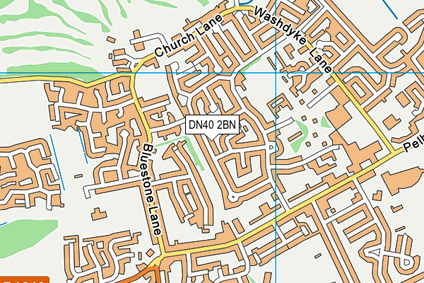 DN40 2BN map - OS VectorMap District (Ordnance Survey)