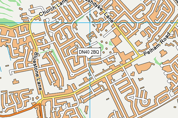 DN40 2BQ map - OS VectorMap District (Ordnance Survey)