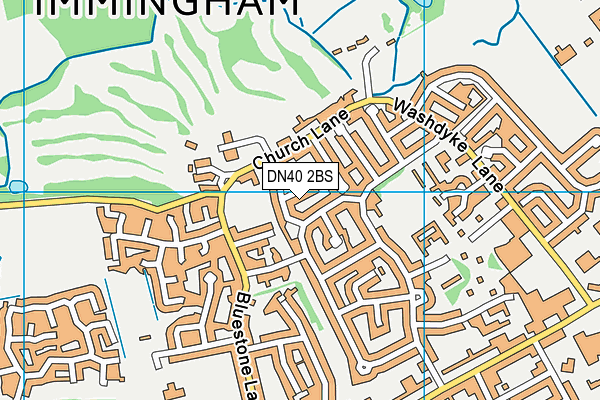 DN40 2BS map - OS VectorMap District (Ordnance Survey)