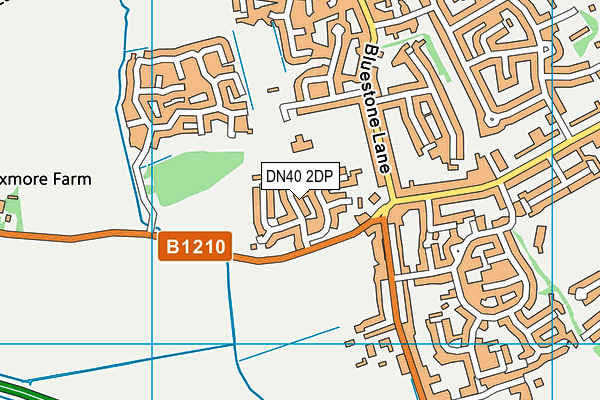DN40 2DP map - OS VectorMap District (Ordnance Survey)