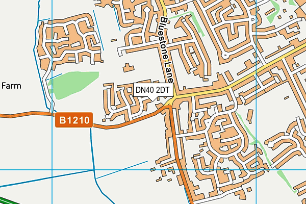 DN40 2DT map - OS VectorMap District (Ordnance Survey)