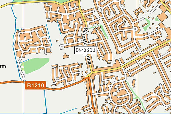 DN40 2DU map - OS VectorMap District (Ordnance Survey)