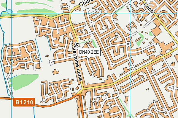 DN40 2EE map - OS VectorMap District (Ordnance Survey)