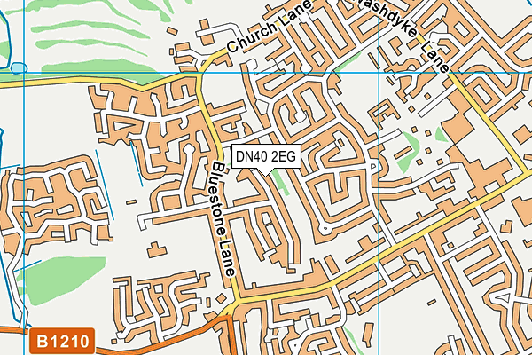 DN40 2EG map - OS VectorMap District (Ordnance Survey)