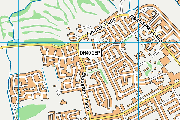 DN40 2EP map - OS VectorMap District (Ordnance Survey)