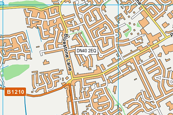 DN40 2EQ map - OS VectorMap District (Ordnance Survey)