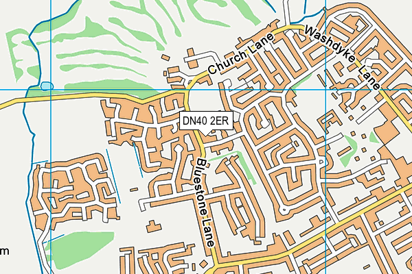 DN40 2ER map - OS VectorMap District (Ordnance Survey)
