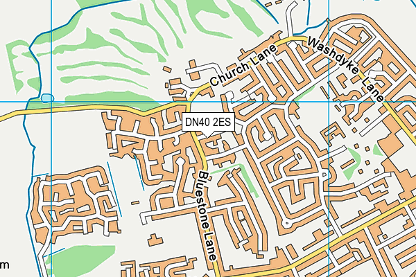 DN40 2ES map - OS VectorMap District (Ordnance Survey)