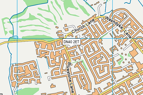 DN40 2ET map - OS VectorMap District (Ordnance Survey)