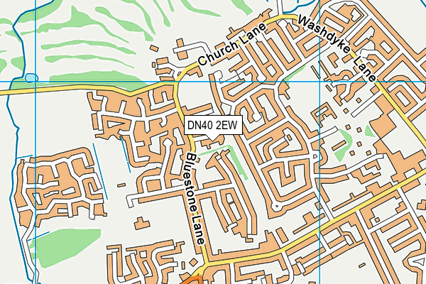 DN40 2EW map - OS VectorMap District (Ordnance Survey)