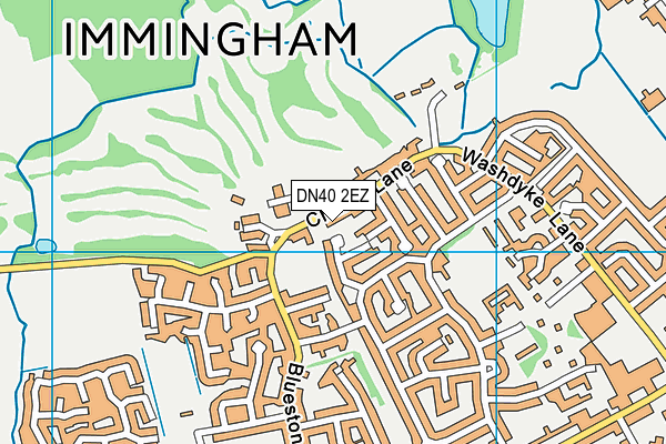 DN40 2EZ map - OS VectorMap District (Ordnance Survey)
