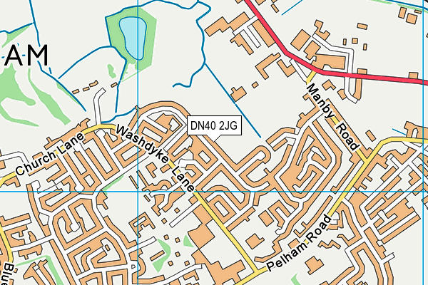 DN40 2JG map - OS VectorMap District (Ordnance Survey)