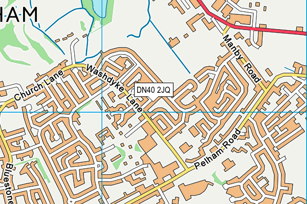 DN40 2JQ map - OS VectorMap District (Ordnance Survey)