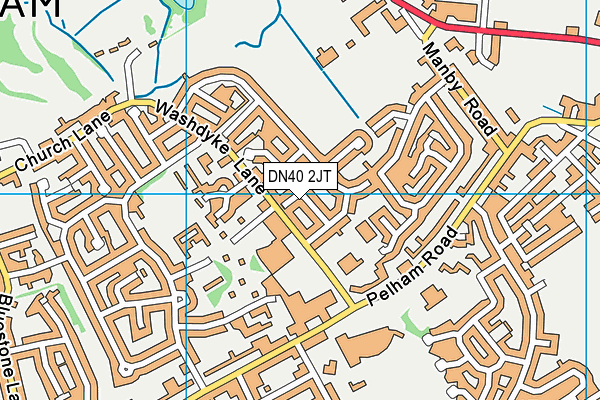 DN40 2JT map - OS VectorMap District (Ordnance Survey)