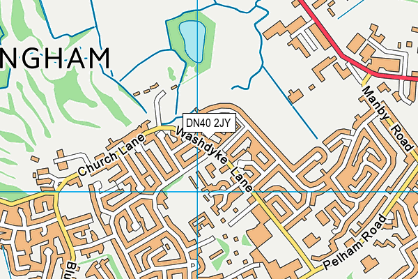 DN40 2JY map - OS VectorMap District (Ordnance Survey)