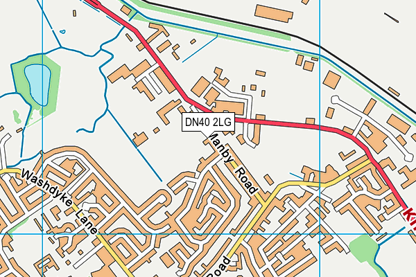 DN40 2LG map - OS VectorMap District (Ordnance Survey)