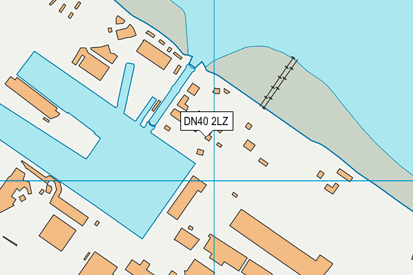 DN40 2LZ map - OS VectorMap District (Ordnance Survey)