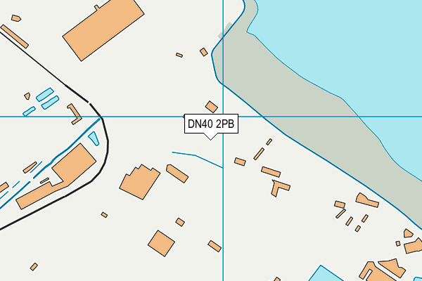 DN40 2PB map - OS VectorMap District (Ordnance Survey)