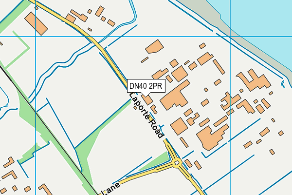 DN40 2PR map - OS VectorMap District (Ordnance Survey)