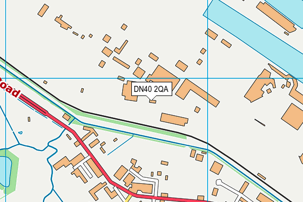 DN40 2QA map - OS VectorMap District (Ordnance Survey)