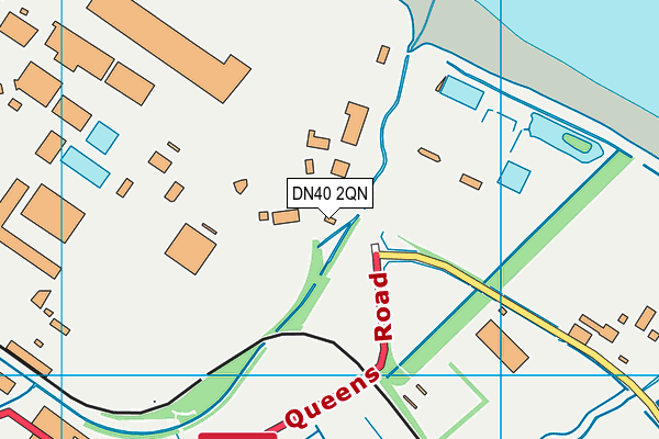 DN40 2QN map - OS VectorMap District (Ordnance Survey)