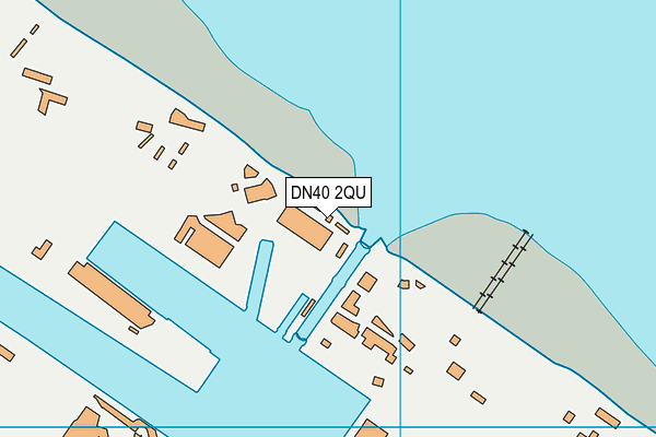 DN40 2QU map - OS VectorMap District (Ordnance Survey)
