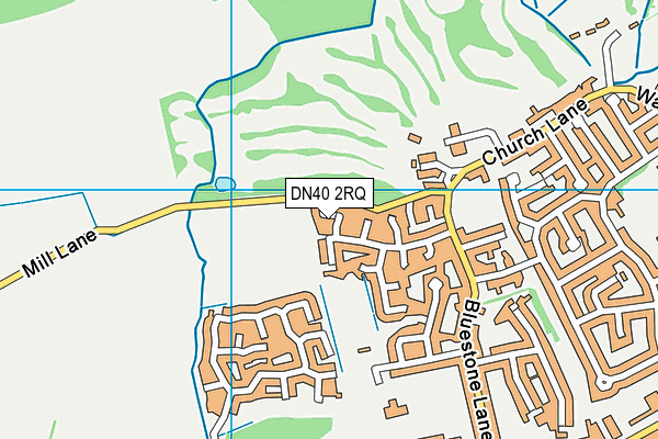 DN40 2RQ map - OS VectorMap District (Ordnance Survey)