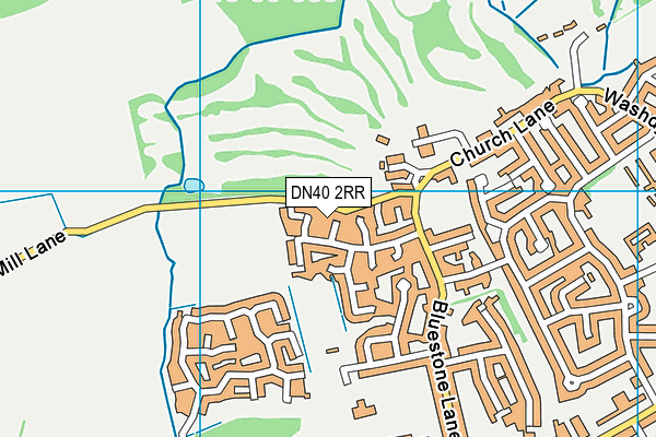 DN40 2RR map - OS VectorMap District (Ordnance Survey)
