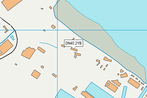 DN40 2YB map - OS VectorMap District (Ordnance Survey)