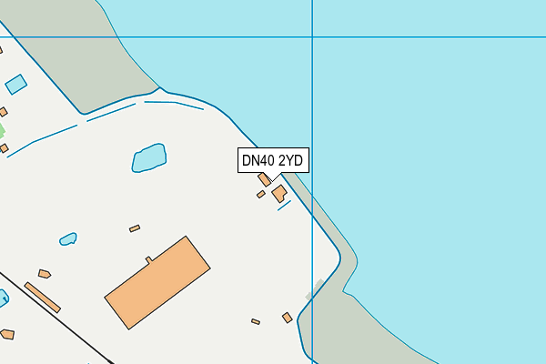 DN40 2YD map - OS VectorMap District (Ordnance Survey)
