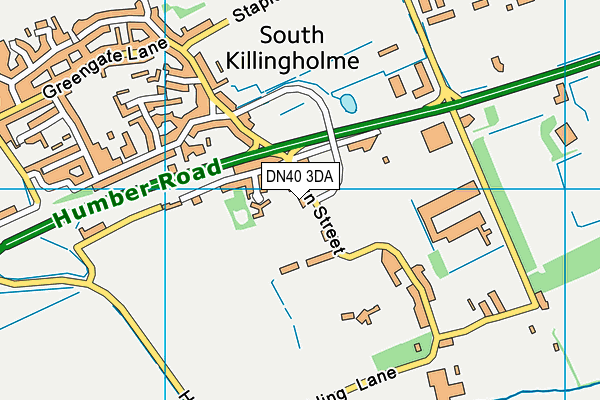 DN40 3DA map - OS VectorMap District (Ordnance Survey)